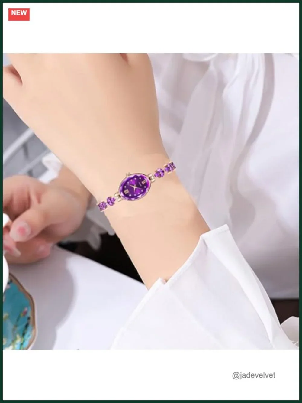 Women's Petal Bracelet Watch Quartz Analog Adjustable Band